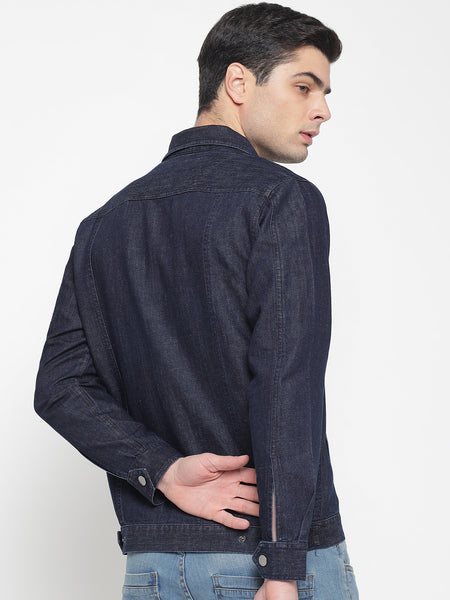 Indigo Blue Denim Jacket For Men 4