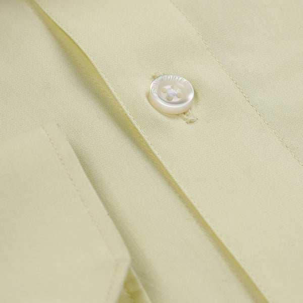 Lemon Light Yellow Coloured Formal Shirt For Men 2