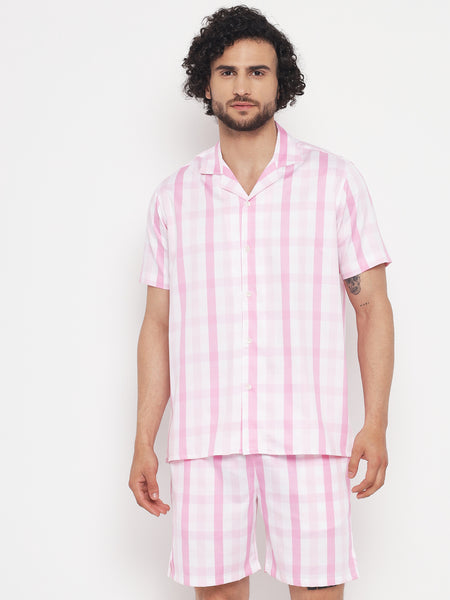 Mimi Pink Coloured Checkered Co-Ords Set 4