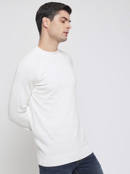 Off White Basic Sweater For Men 3