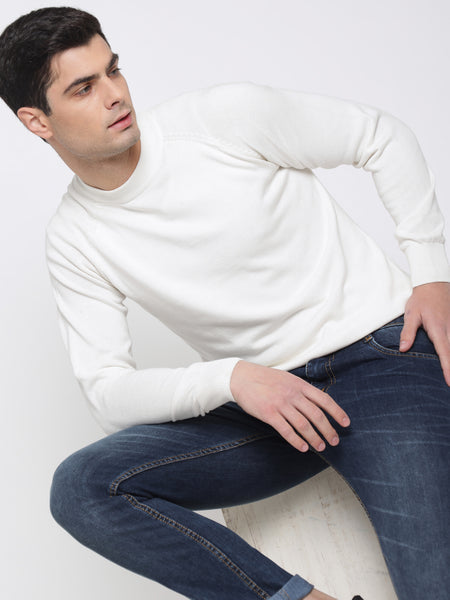 Off White Basic Sweater For Men 6