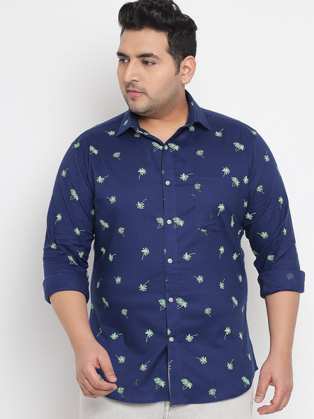 Palm Tree Printed Shirt For Men Plus 4