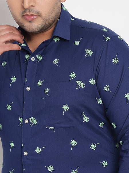Palm Tree Printed Shirt For Men Plus 5
