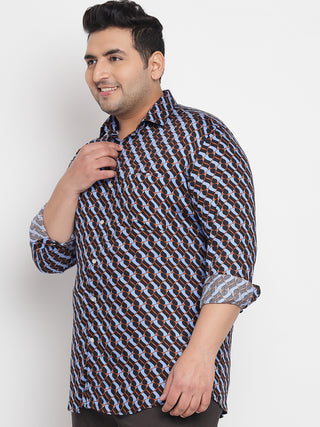 Pellet Printed Shirt For Men Plus