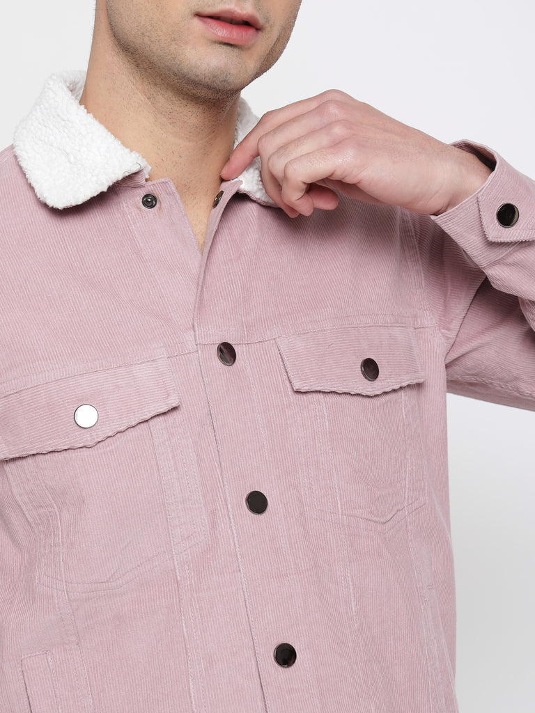 Mens pink corduroy jacket deals