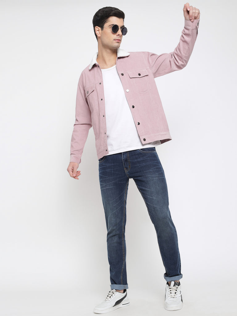 Mens pink outlet corduroy jacket