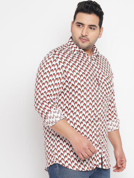 Pixel Printed Shirt For Men Plus 2