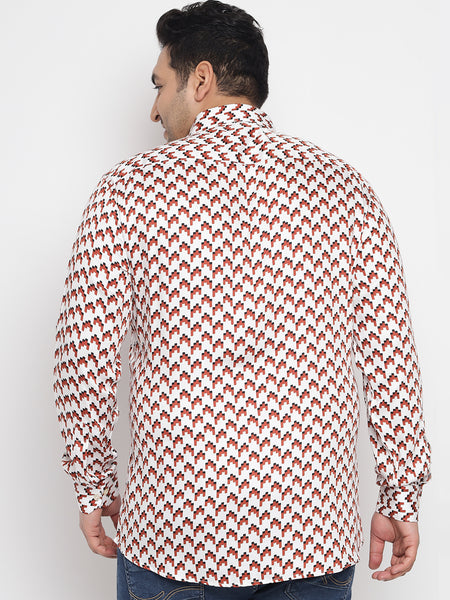 Pixel Printed Shirt For Men Plus 6