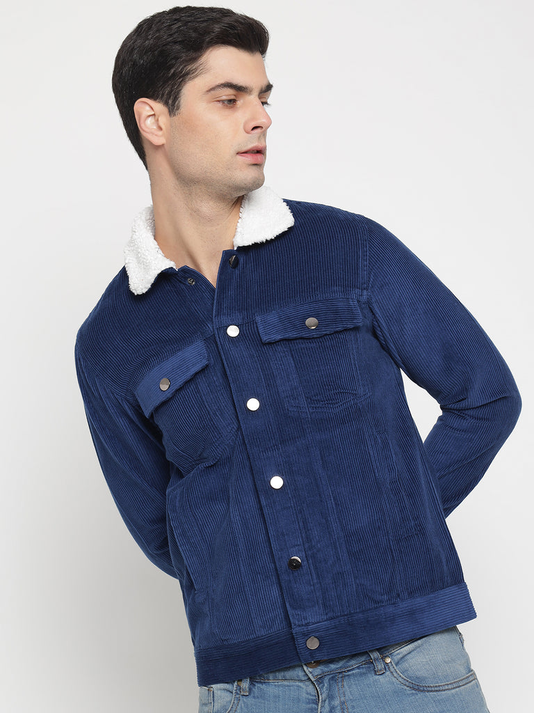 Royal Blue Corduroy Jacket For Men – Prime Porter