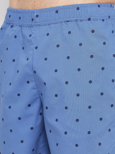 Yale Blue Polka Dots Printed Co-Ords Set 7